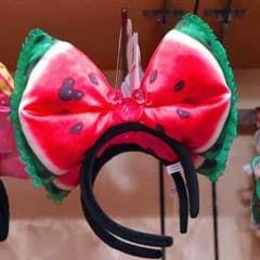 限定 ディズニー スイカ カチューシャ ミニー リボンのサムネイル