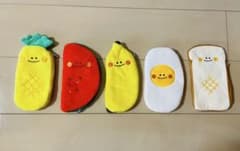 フルーツ・フードモチーフ 筆箱 ペンケース 5点セットのサムネイル