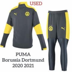 プーマ　ボルシアドルトムントBVB サッカーセットアップ　ハーフジップ　Sサイズ PUMAドルトムント 20/21 セットアップ インポートS 上下セット BVB