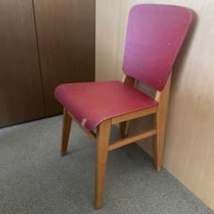 希少＊ジャン プルーヴェ 木製チェア 赤 1950年代 - メルカリ