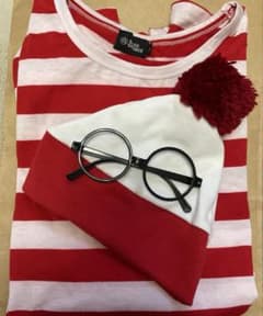 ハロウィンコスプレ 3点セット　メンズ　ウォーリー風　仮装　衣装のサムネイル