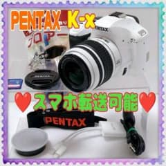 美品 PENTAX 人気 コンデジ 可愛い♥️ホワイト デジカメ スマホ転送可能♥️ ❤️PENTAX❤️ K-x ❤️スマホ転送可能❤️ - メルカリ