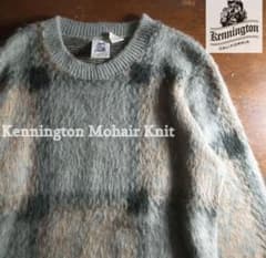 70-80s モヘアKENNINGTON ニット L / チェックのサムネイル