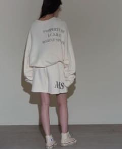 【新品】INSCRIRE CREW NECK SWEAT（WHITE）のサムネイル