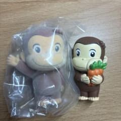 おさるのジョージ　フロッキーフィギュア　むぎゅっと　ガチャガチャのサムネイル
