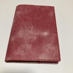 オリジナル　本革ブックカバー　(レッド)[現品限り]のサムネイル