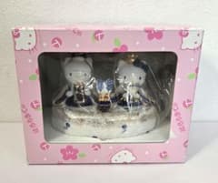 激レア！難アリ！サンリオ ハローキティ 雛人形 オルゴール 陶器製