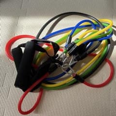 トレーニングチューブ 5本セット フィットネス エクササイズのサムネイル