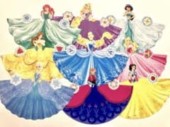 Disney プリンセス　ドレスメモ 9枚