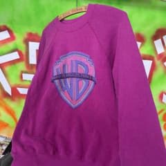 90s USA製 Hanes WB ワーナーブラザーズ スウェット M 紫 - メルカリ