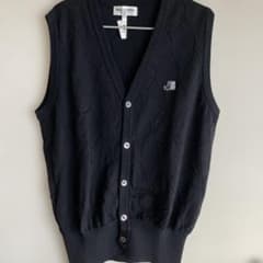 BLACK&Whiteベスト 黒Mのサムネイル