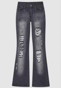 andwang Dameged wash denim pants ダメージデニムのサムネイル