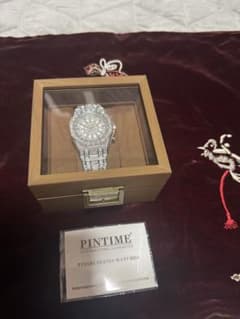 PINTIME Iced Out アラビック・プレミアムの腕時計！。 3 - メルカリ