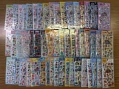 【新品】キャラクター プチドロップシール ステッカー まとめ売り　53枚のサムネイル