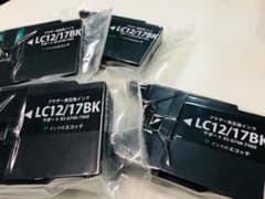 【4個+おまけ】エコッテ　LC12/17BK互換ブラック　インクカートリッジのサムネイル