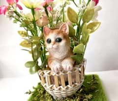 お花のカゴネコちゃんのサムネイル