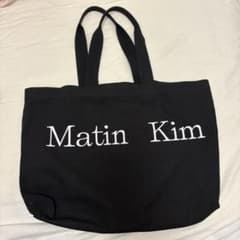【お値下げ中です】Matin Kim マーティンキム　黒 トートバッグ Fのサムネイル