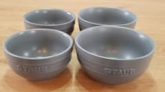 staub　ストウブ　セラミック　ボウル　4pcs　セット　マットグレーのサムネイル