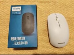 フィリップス ワイヤレス 静音マウス PHILIPS ホワイト ブラックのサムネイル