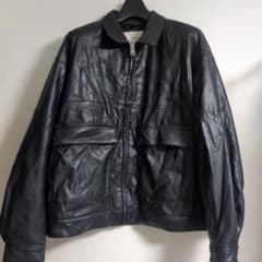 RAGEBLUE AIRTHERMAL フェイクレザージャケット Mのサムネイル
