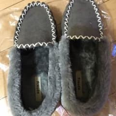しまむら ファーモカシン グレーのサムネイル