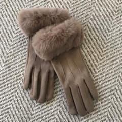 ファー付き　手袋のサムネイル