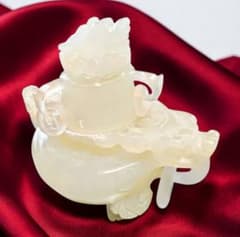 龍彫刻/香炉/白玉風♡骨董品」 - メルカリ