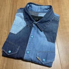 定価6万 AKM ウエスタンデニムシャツ L wjk - メルカリ