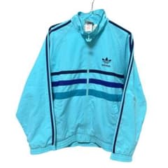 90s ADIDAS アディダス トラックジャケット ヴィンテージ 水色 - メルカリ
