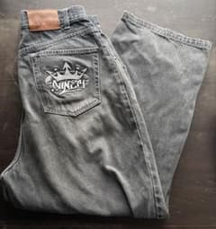 【希少品】9090 king logo denim blackのサムネイル
