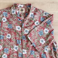 アロハシャツ かりゆしウェア シルクシャツ 花総柄 ハイビスカス リゾート 夏のサムネイル
