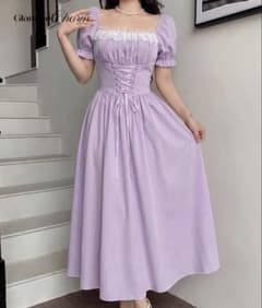 ラプンツェル風 コスプレ衣装 ウィッグ ＆　ティアラ　セット　ディズニーのサムネイル