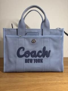 COACH　カーゴトート　青　スレートブルー　CP158　美品 COACH カーゴトート 青 スレートブルー CP158 美品 - メルカリ