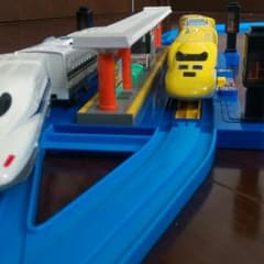 【時間限定特価】プラレール　ドクターイエロー　自動乗り換え駅　のぞみセットのサムネイル