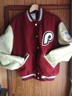 貴重！DeLONG製 フィラデルフィア・フィリーズスタジャン 貴重！DeLONG製 フィラデルフィア・フィリーズスタジャン - メルカリ