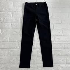 【子供服】　GU ストレッチパンツ　130 黒のサムネイル