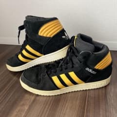 adidas Originals ハイカットスニーカー ブラック イエローのサムネイル
