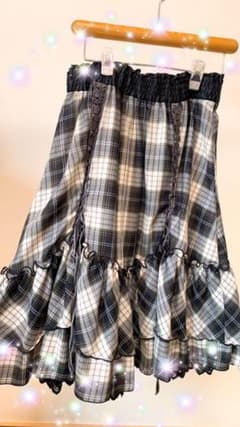 axes femme❤︎膝丈チェックスカートのサムネイル