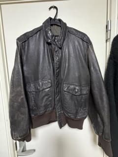 レザージャケット フライトジャケット ブラウンのサムネイル