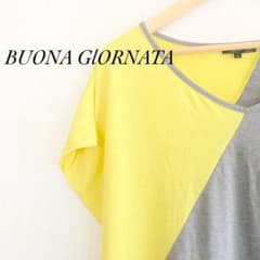 BUONA GIORNATA アシンメトリックTシャツのサムネイル