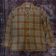 60s towncraft pennys オープンカラーシャツ　シャドーチェック 60s towncraft pennys オープンカラーシャツ シャドーチェック - メルカリ