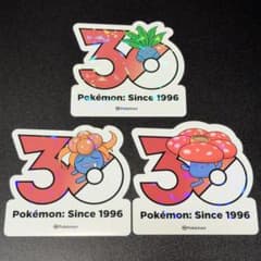 と*り様 【韓国限定】ポケモン30周年ステッカー ナゾノクサ クサイハナ ラフレのサムネイル