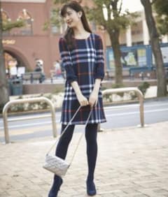 tocco チェックワンピースブラックのサムネイル