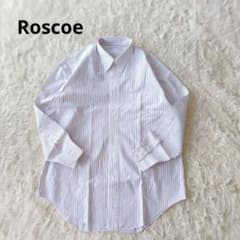 Roscoe 로스코 긴팔 드레스 셔츠 퍼플 스트라이프 L 상당 사업