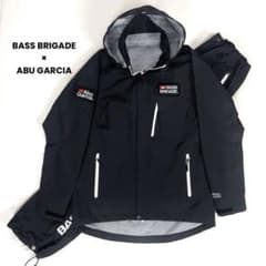 極美品 バスブリゲード× アブガルシア スタンダード レインスーツ M