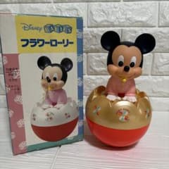 Disney Babies ミッキー スイングローリー おきあがりこぼし 当時物 ☆昭和レトロ☆ ディズニーベビーミッキーフラワーローリーおきあがり