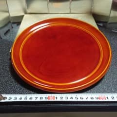 春慶塗 丸盆8寸(24㎝×24㎝)のサムネイル