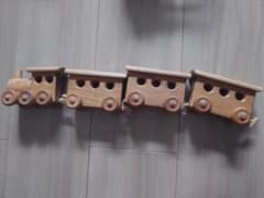 木製 汽車 おもちゃ 連結車両 知育玩具 キャンプヒルのサムネイル