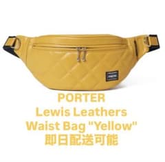 バッグ Lewis Leathers x PORTER WAIST BAG YELLOW Lewis Leathers x PORTER WAIST BAG YELLOW - メルカリ