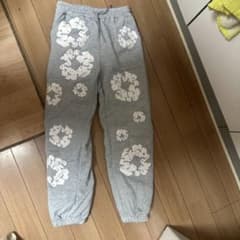 総柄 スウェットパンツ ジョガーパンツ グレーのサムネイル